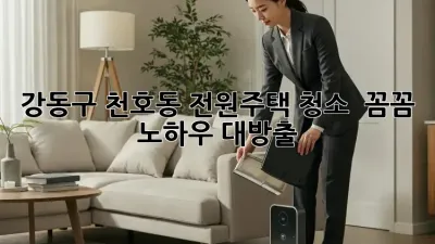 ✨ 강동구 천호동 전원주택 청소, ✨ 꼼꼼 노하우 대방출!